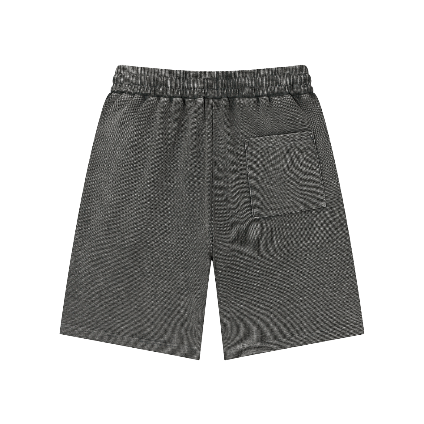 Men Mineral Wash Waffle Knit Shorts