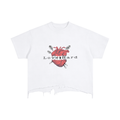 Vintage Wash Boxy Distressed Hem T-Shirt