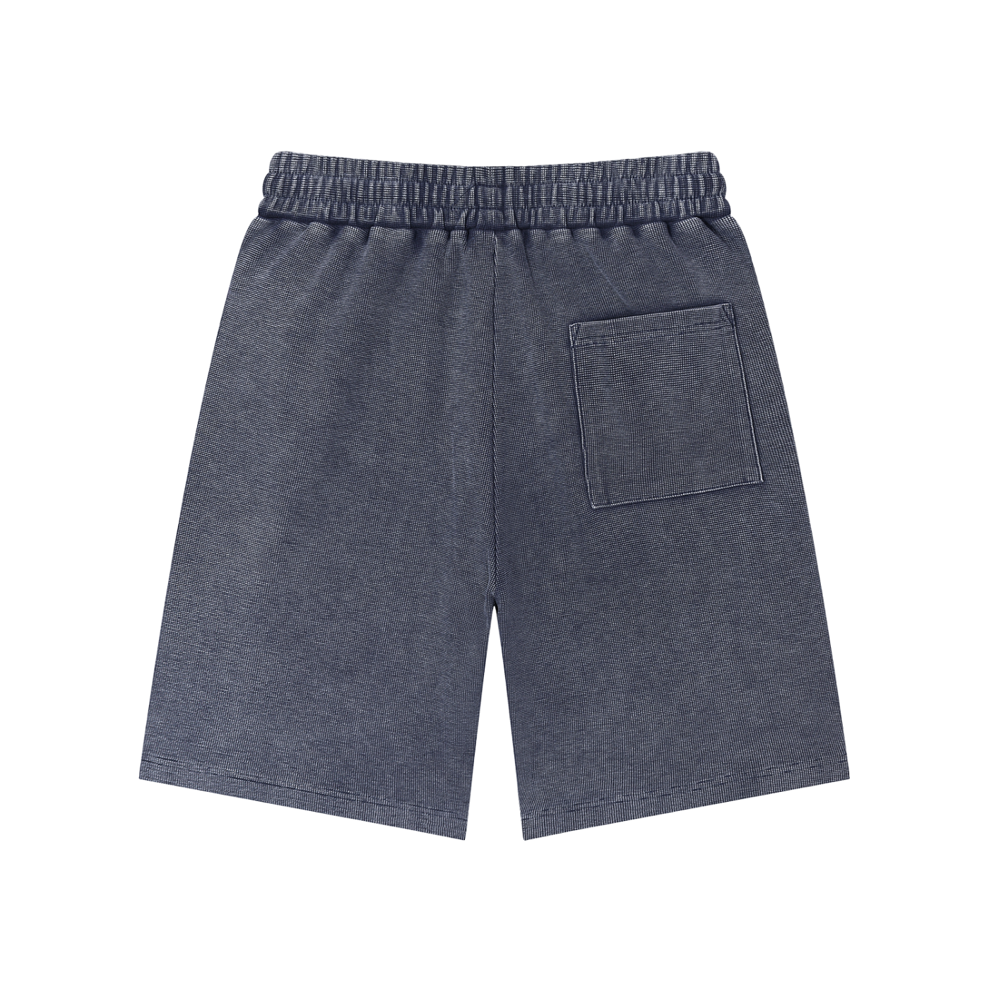 Men Mineral Wash Waffle Knit Shorts