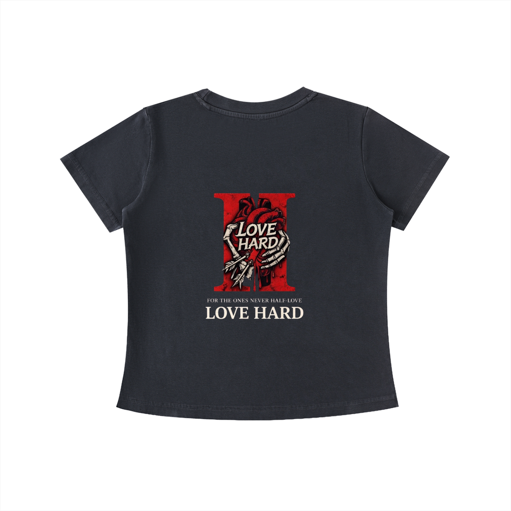 Women Vintage Wash Slim Fit T-shirt