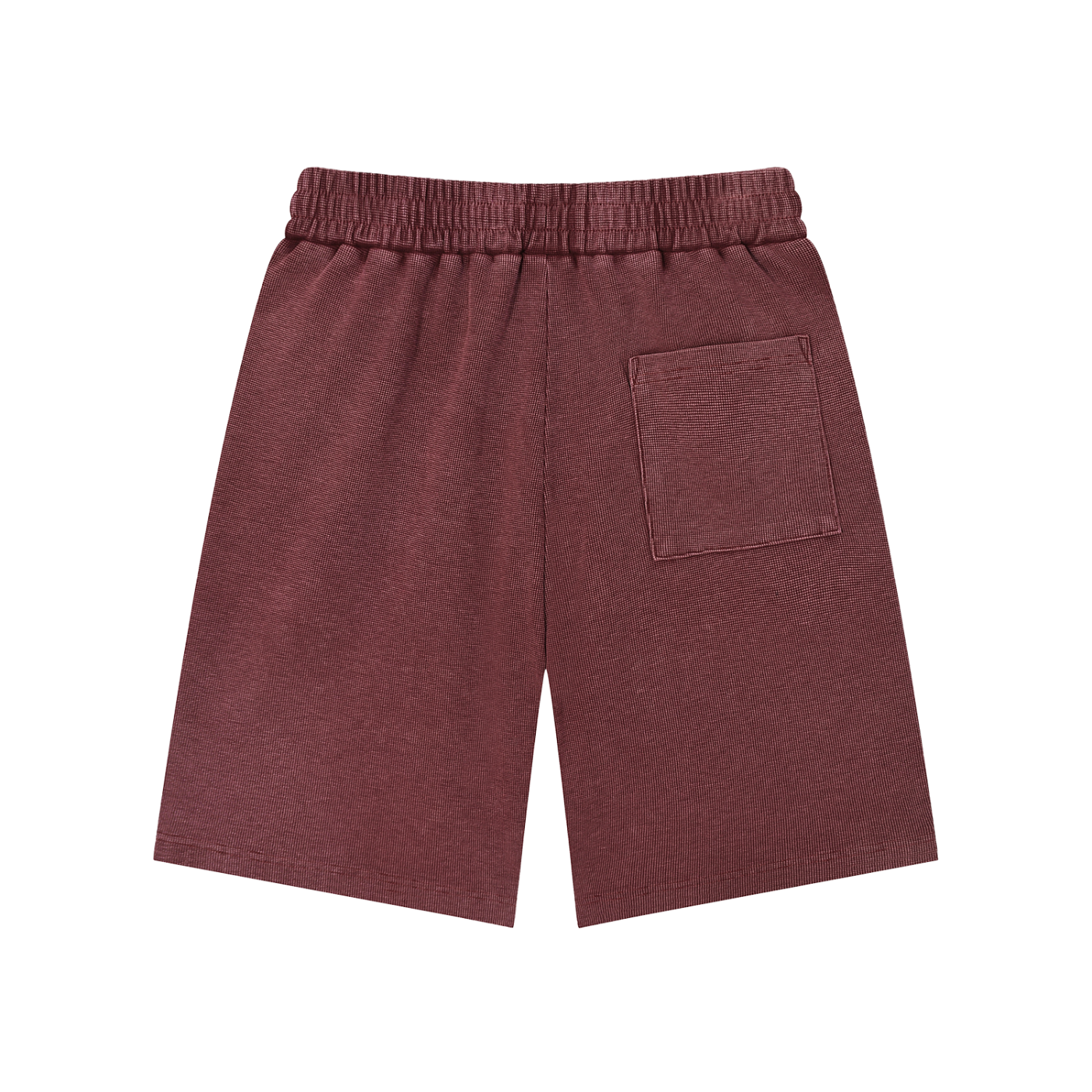 Men Mineral Wash Waffle Knit Shorts