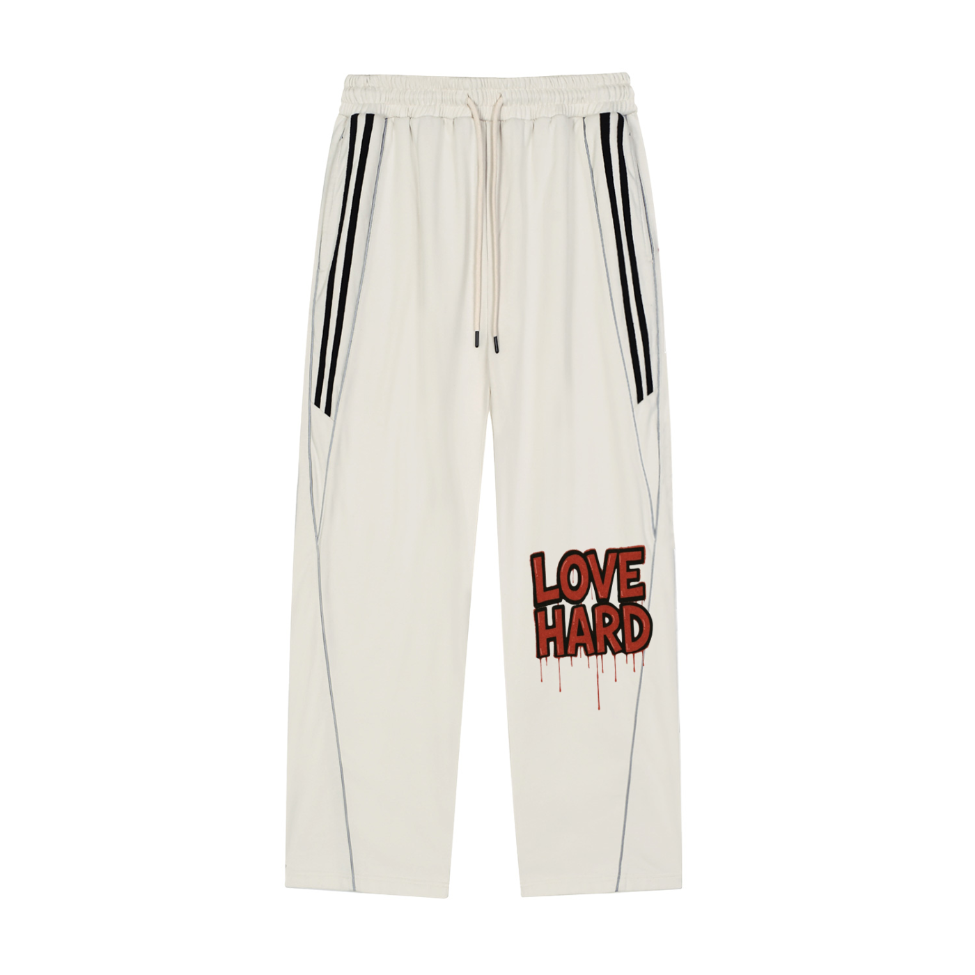 Reflection Striped Straight-Leg Sweatpants