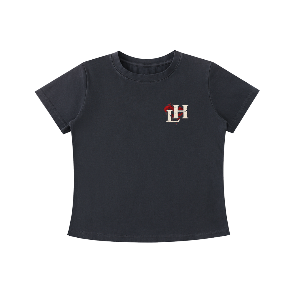 Women Vintage Wash Slim Fit T-shirt