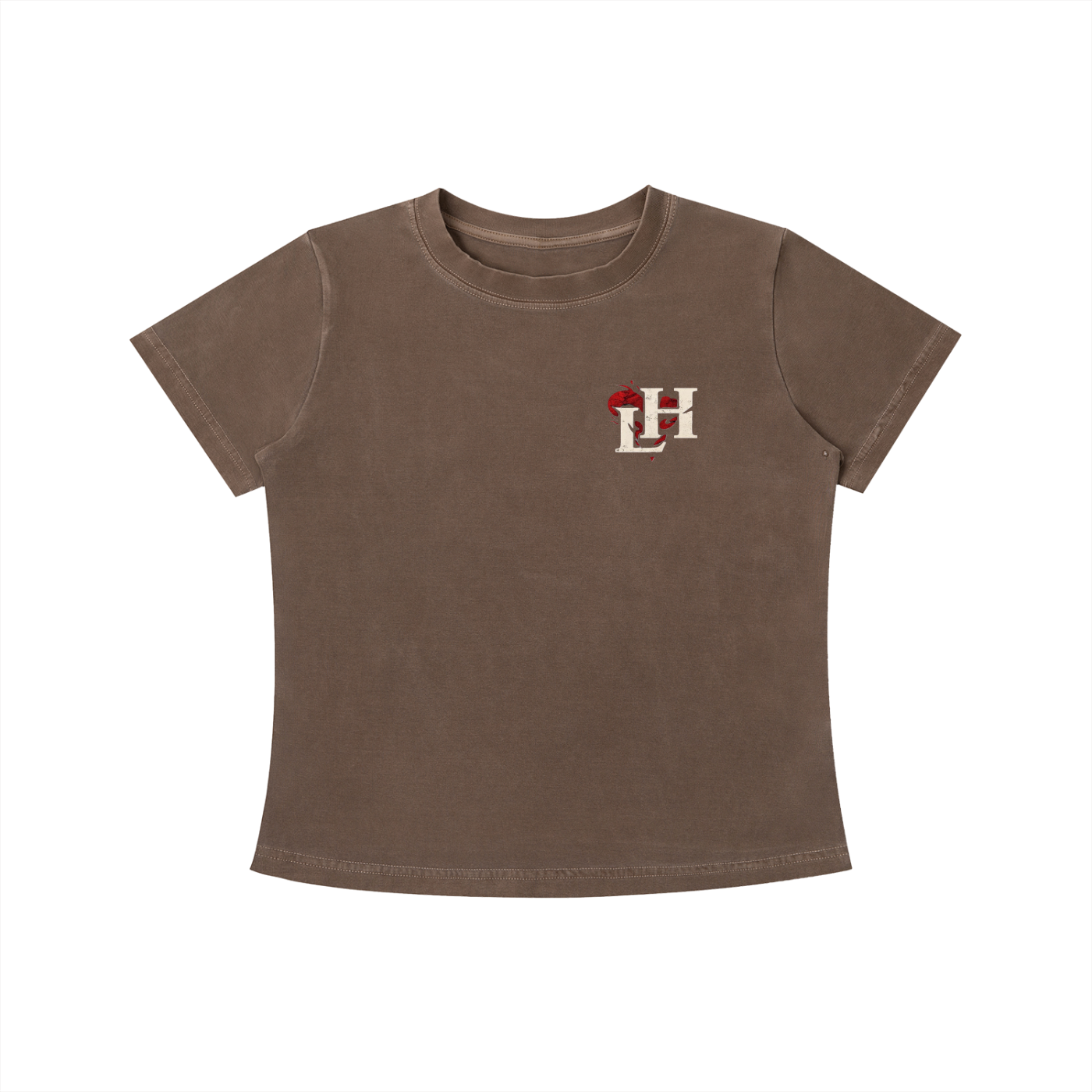Women Vintage Wash Slim Fit T-shirt